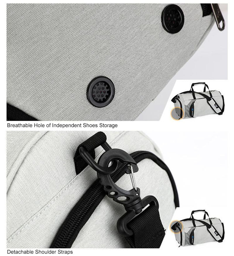 Hommes sacs De Sport pour Sac d'entraînement Tas Fitness voyage Sac De Sport Sports De plein air nager femmes sec humide Gymtas Yoga femmes 2019 XA103WA